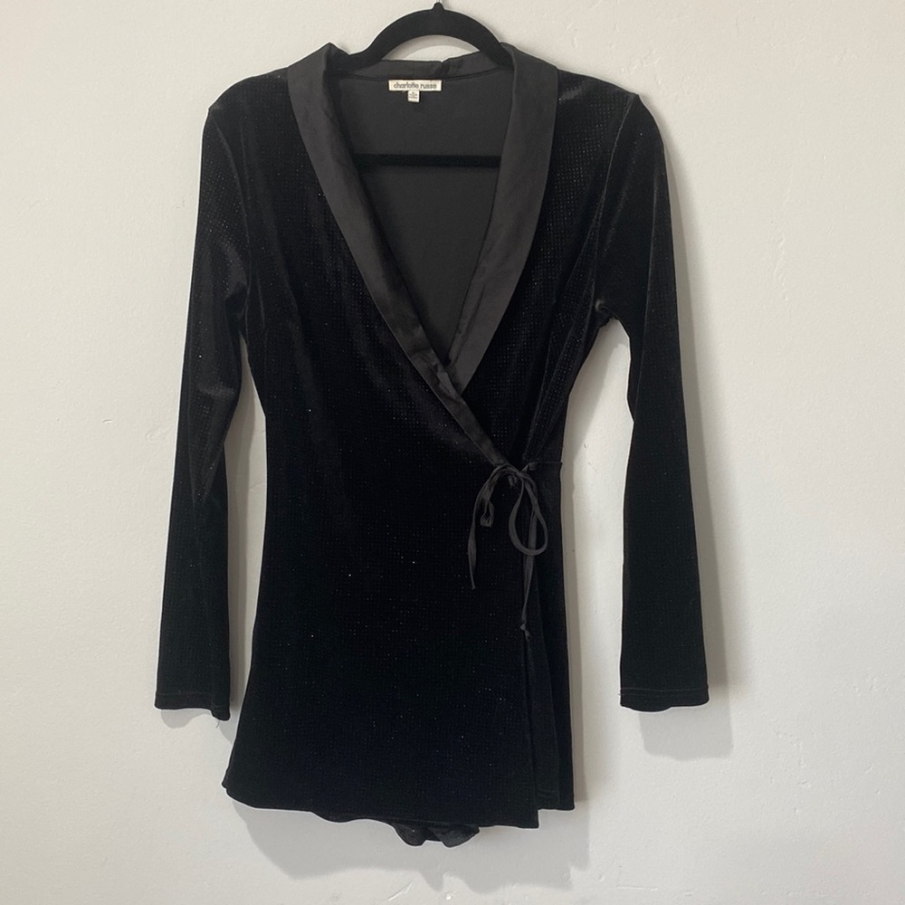 Black sparkle Romper